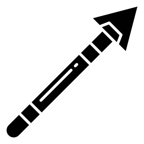 Ícone Vetorial Simples Ilustração Spear — Vetor de Stock