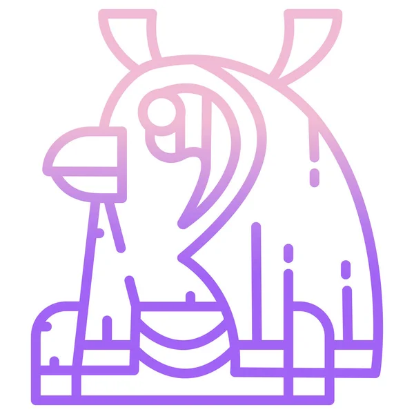 Elephant Web Icon Simple Illustration — Stock Vector