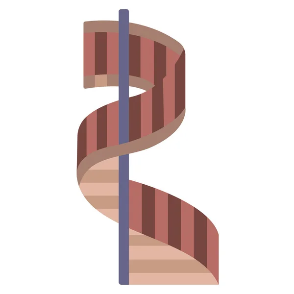 Ícone Vetorial Simples Ilustração Escadaria — Vetor de Stock