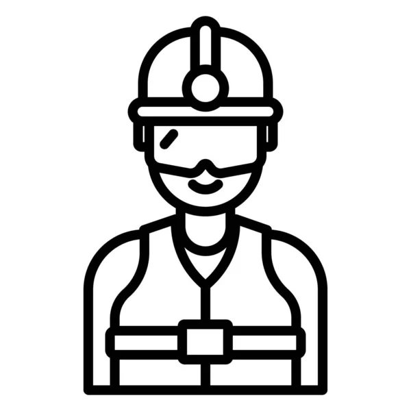 Vector Icono Bombero Aislado Fondo Blanco Para Diseño Web Aplicación — Vector de stock