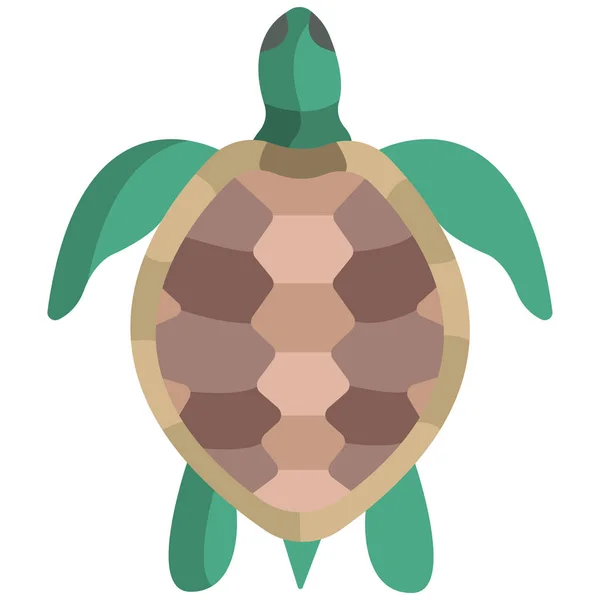 Schildkröte Einfaches Symbol Vektorillustration — Stockvektor