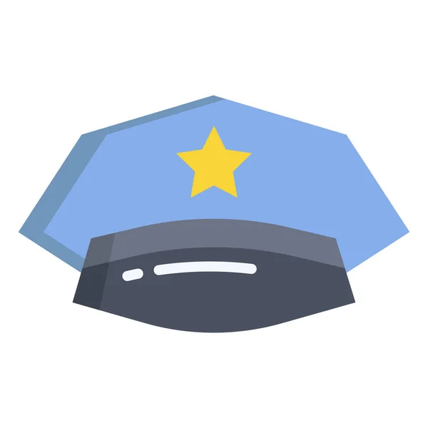 Polizei Web Symbol Einfache Illustration — Stockvektor