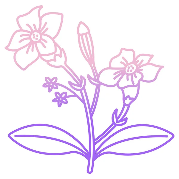 Icono Vector Simple Ilustración Flor — Vector de stock