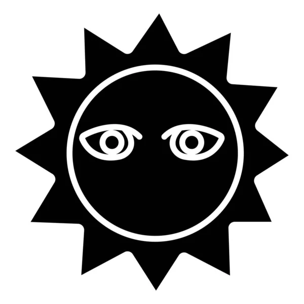Sol Icono Simple Ilustración Vectorial — Vector de stock