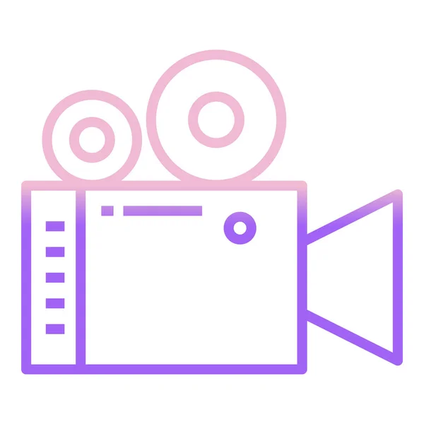 Videokamera Jednoduchá Ilustrace — Stockový vektor