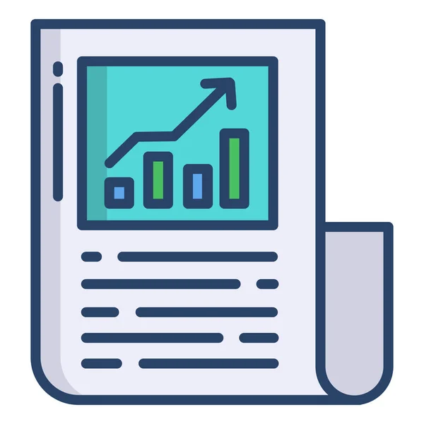 Illustrazione Vettoriale Del Grafico Icona — Vettoriale Stock