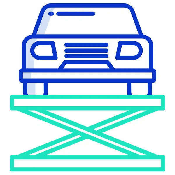 Garaje Para Coches Icono Web — Vector de stock