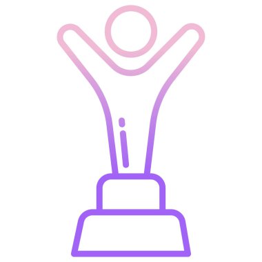 Kupa. Web simgesi basit illüstrasyon