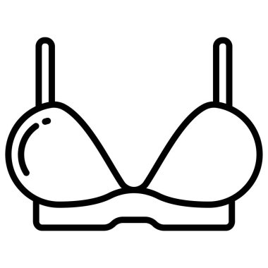 Sütyen. Web simgesi basit tasarım