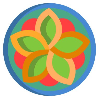 Çiçek detayı, süs, vektör illüstrasyonu