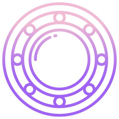 Dairesel bir simgenin vektör illüstrasyonu 