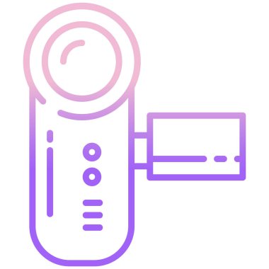 kamera web simgesi, vektör illüstrasyonu 