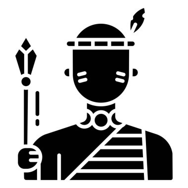 Web simgesi adam vektör illüstrasyonu 