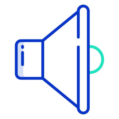 Hoparlör web simgesi, vektör illüstrasyonu 