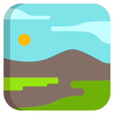 Bir karikatür kamp çadırının vektör çizimi