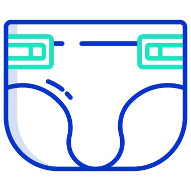 Bebek bezi vektör çizim