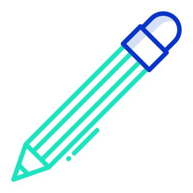 Kalem. Web simgesi basit illüstrasyon