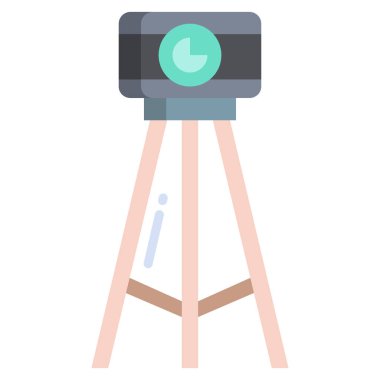 Tripod. Web simgesi basit illüstrasyon