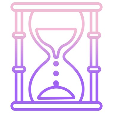 kum saati ikonu vektör illüstrasyonu