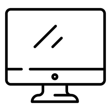 Bilgisayar monitörü. Basit resimleme