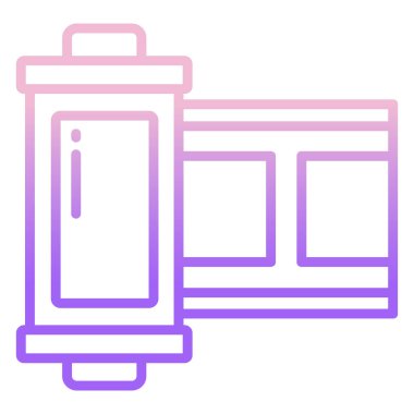 Basit vektör simgesi, film prodüksiyonunun çizimi