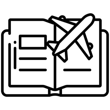 Kitap. Web simgesi basit illüstrasyon