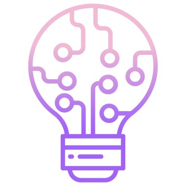 Ampul. Web simgesi basit tasarım