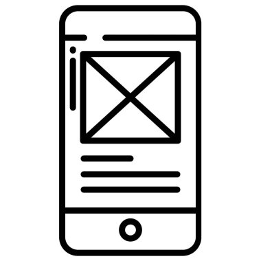 çerçeve simge vektör çizim 