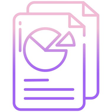 Rapor ver. Web simgesi basit illüstrasyon