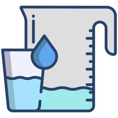 Jug, web simgesi basit illüstrasyon