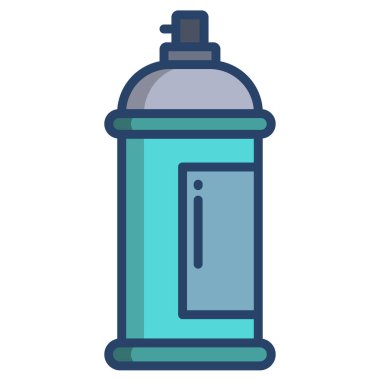 Su şişesi. Basit resimleme