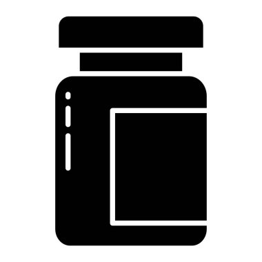 Kavanoz. Web simgesi basit illüstrasyon