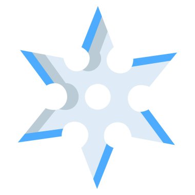 Basit vektör simgesi, Shuriken illüstrasyonu