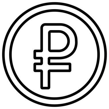 bitcoin. Web simgesi basit illüstrasyon