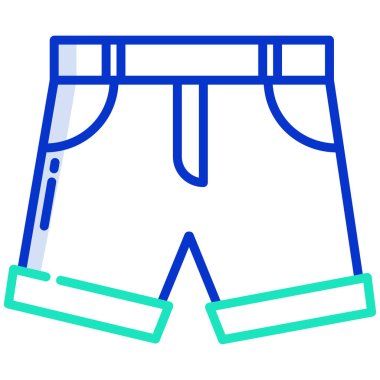 Beyaz arkaplanda basit vektör kısamı simgesi