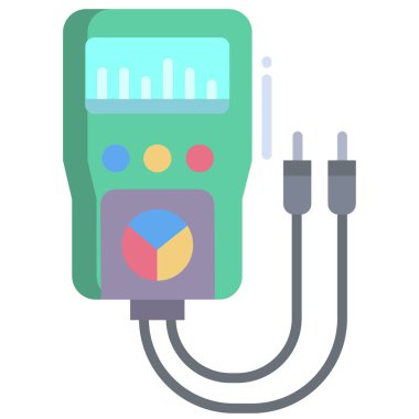 beyaz arkaplan üzerinde basit vektör simgesi test ediliyor