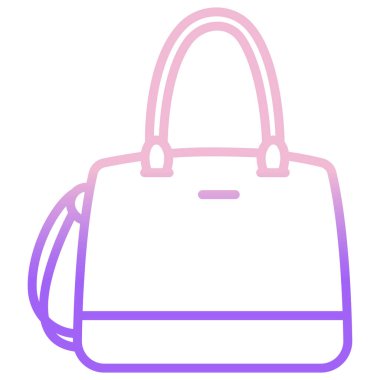 El çantası simgesini, basit vektör çizim