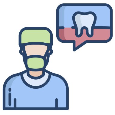 Konuş. Web simgesi basit illüstrasyon 