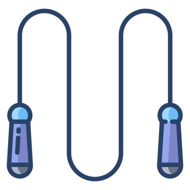 Atlama İpi, web simgesi basit illüstrasyon