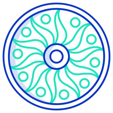 Çiçek detayı, süs, vektör illüstrasyonu