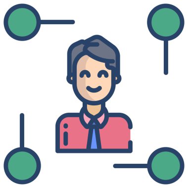 kullanıcı web simgesi basit vektör illüstrasyonu