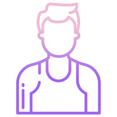 Adamım. Web simgesi basit illüstrasyon