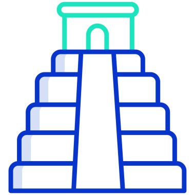 Piramit. Web simgesi basit illüstrasyon 