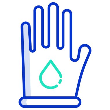 Eldiven. Web simgesi basit illüstrasyon 