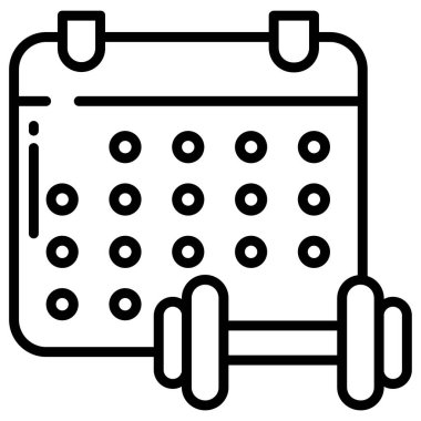 Takvim web simgesi, vektör çizim