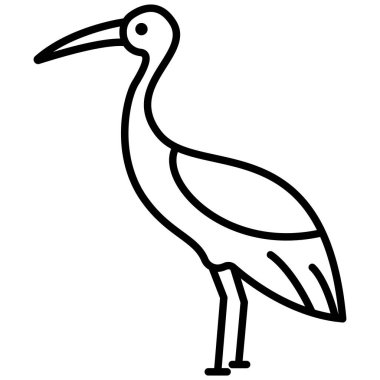 Web simgesi, vektör çizim vinç 