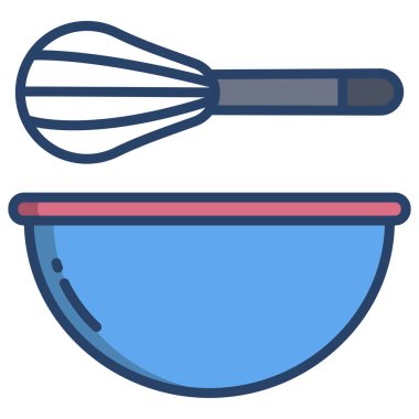 Mutfak gereçleri ikon vektör çizimi 