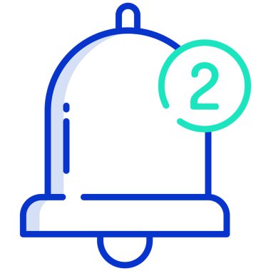 Zil. Web simgesi basit illüstrasyon