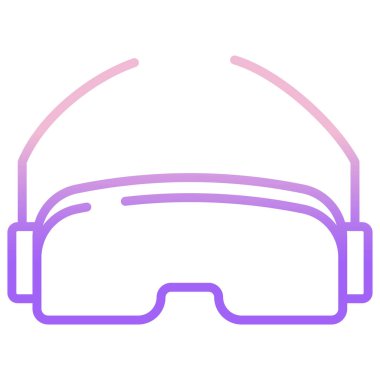 Beyaz arkaplanda basit Kayak Gözlüğü simgesi