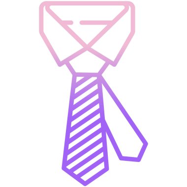 Kravat. Web simgesi basit illüstrasyon